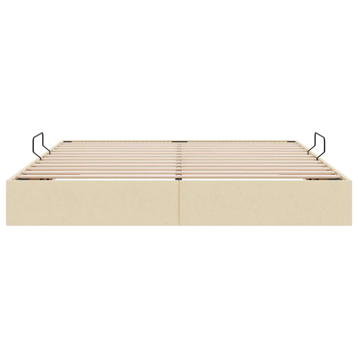 Cadre de lit ottoman avec stockage Crème 180 x 200 cm tissu - XIOS