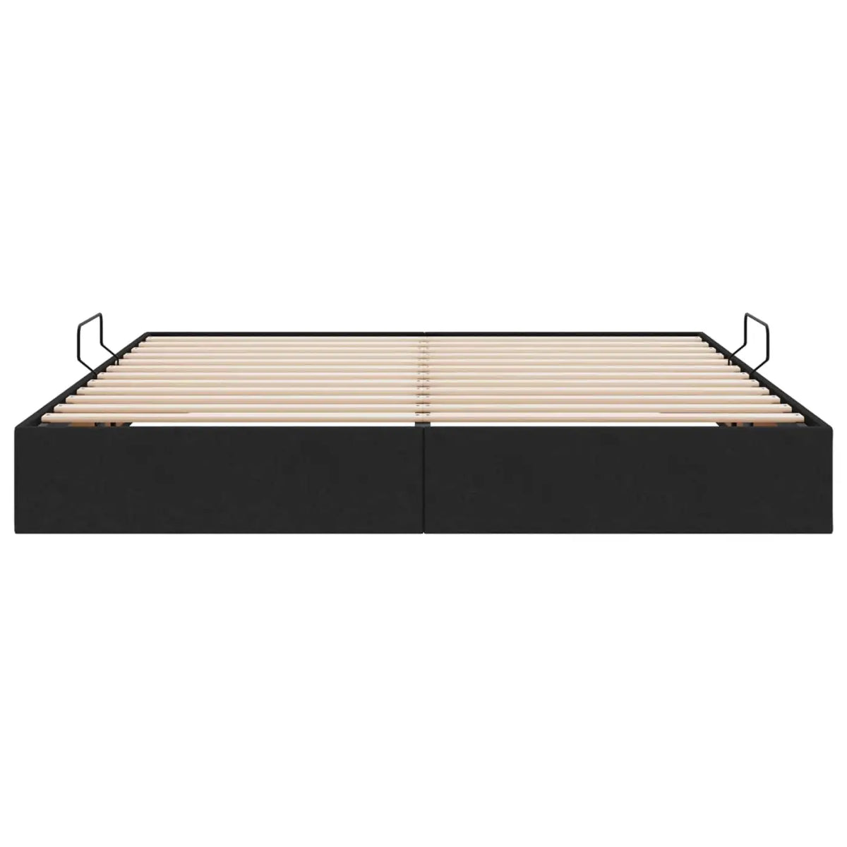 Cadre de lit ottoman avec stockage Noir 180 x 200 cm tissu - XIOS