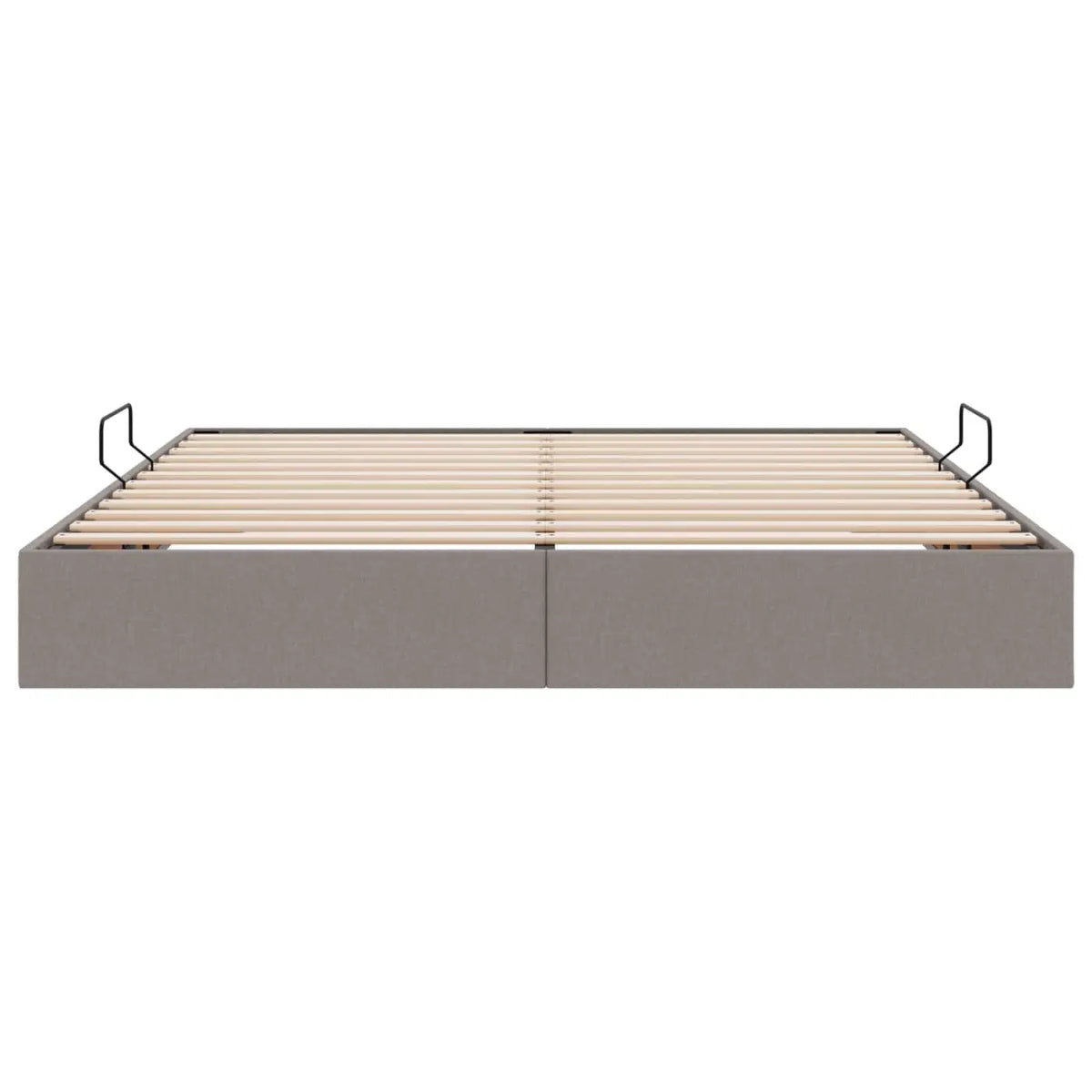 Cadre de lit ottoman avec stockage Taupe 160 x 200 cm tissu - XIOS
