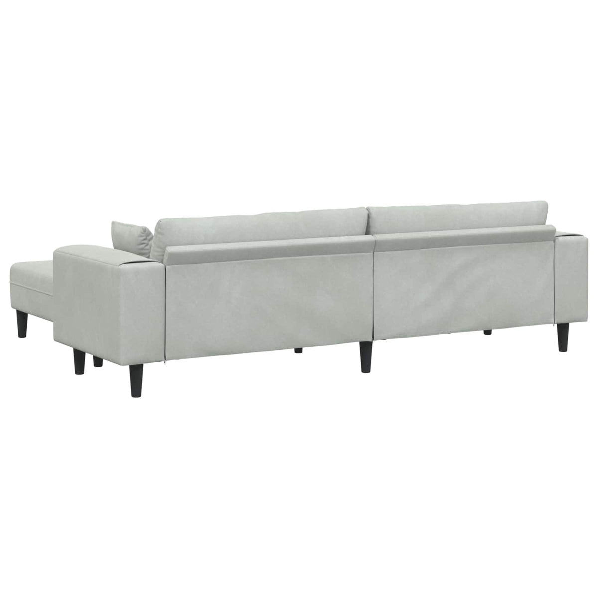 Canapé 3 pc Gris clair Velours - XIOS