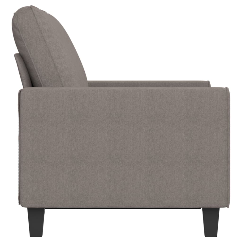 Canapé à 2 places Taupe 120 cm Tissu - XIOS