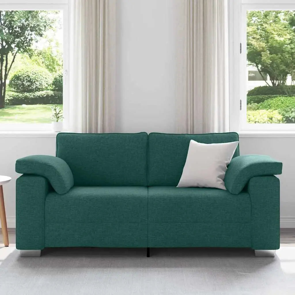 Canapé deux places Vert foncé 180 cm tissu - XIOS