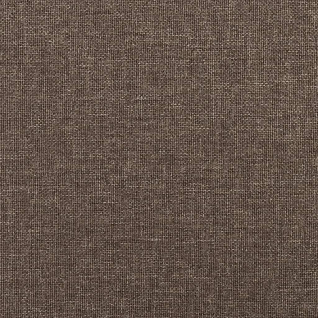 Canapé-lit à 2 places avec deux oreillers taupe tissu - XIOS