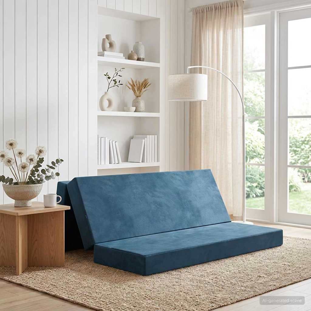 Canapé-lit pliable 200 x 67 x 45 cm Bleu - XIOS