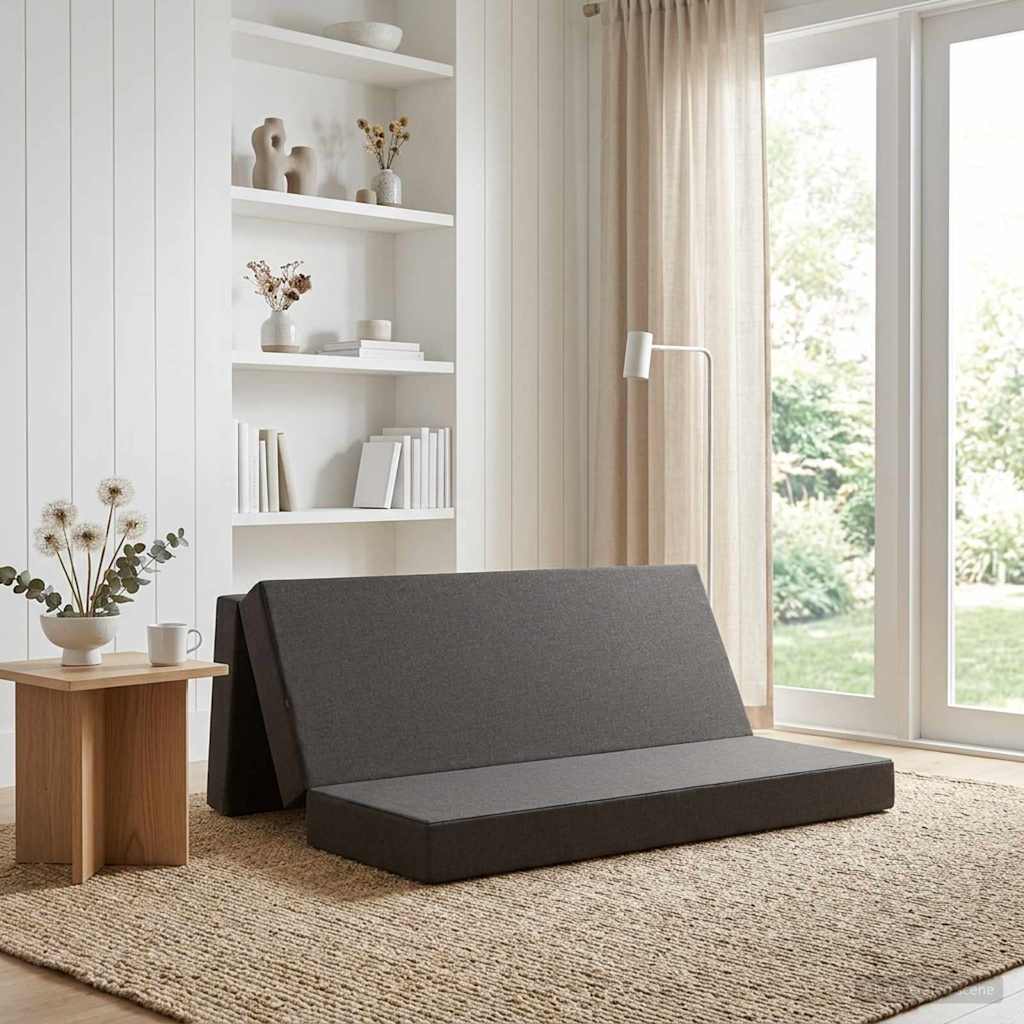 Canapé-lit pliable 200 x 67 x 45 cm Gris foncé - XIOS