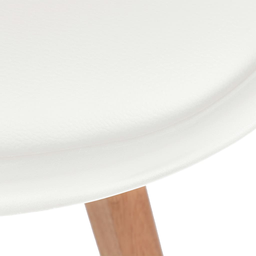 Chaises à manger lot de 6 Blanc Plastique - XIOS