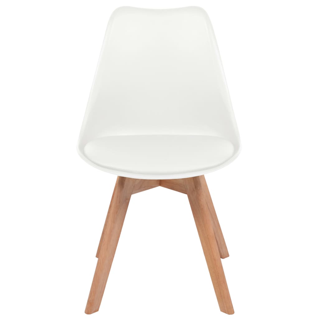 Chaises à manger lot de 6 Blanc Plastique - XIOS