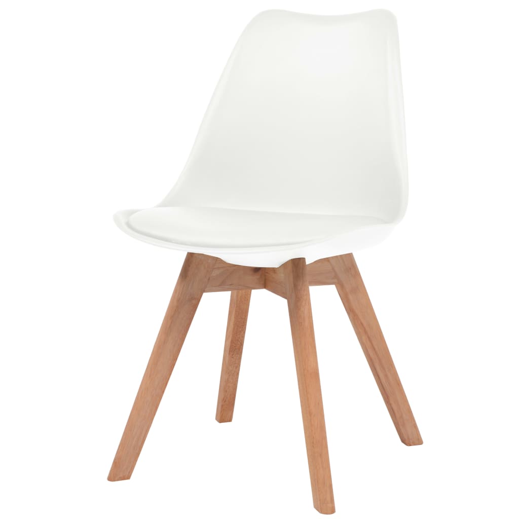 Chaises à manger lot de 6 Blanc Plastique - XIOS