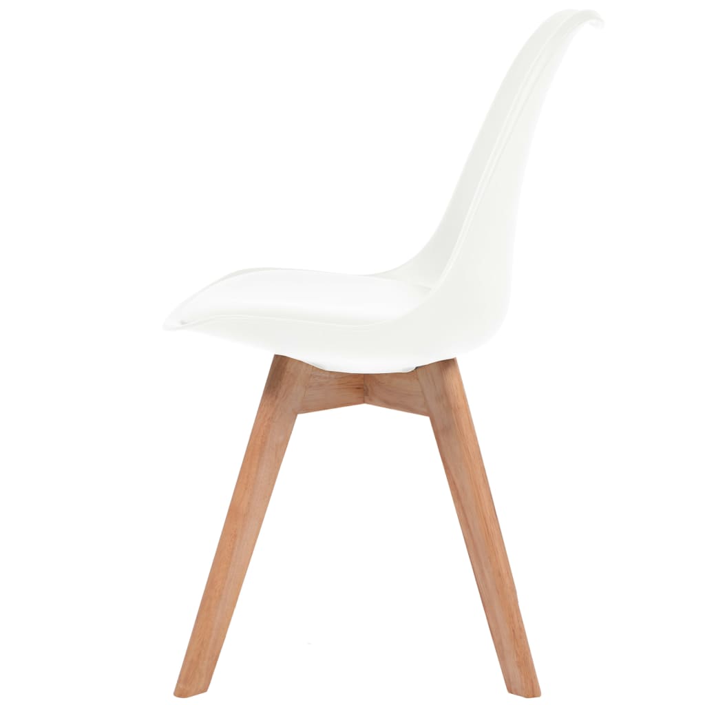 Chaises à manger lot de 6 Blanc Plastique - XIOS