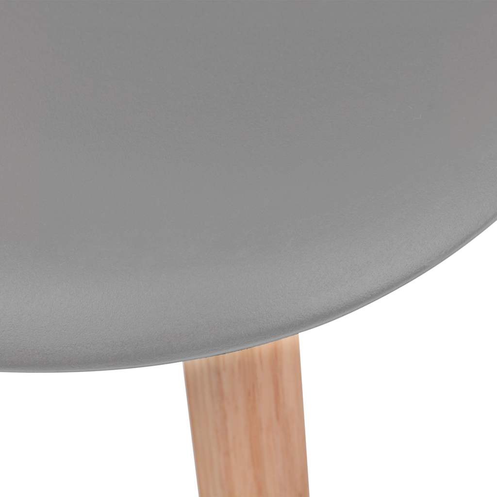 Chaises à manger lot de 6 Gris Plastique - XIOS
