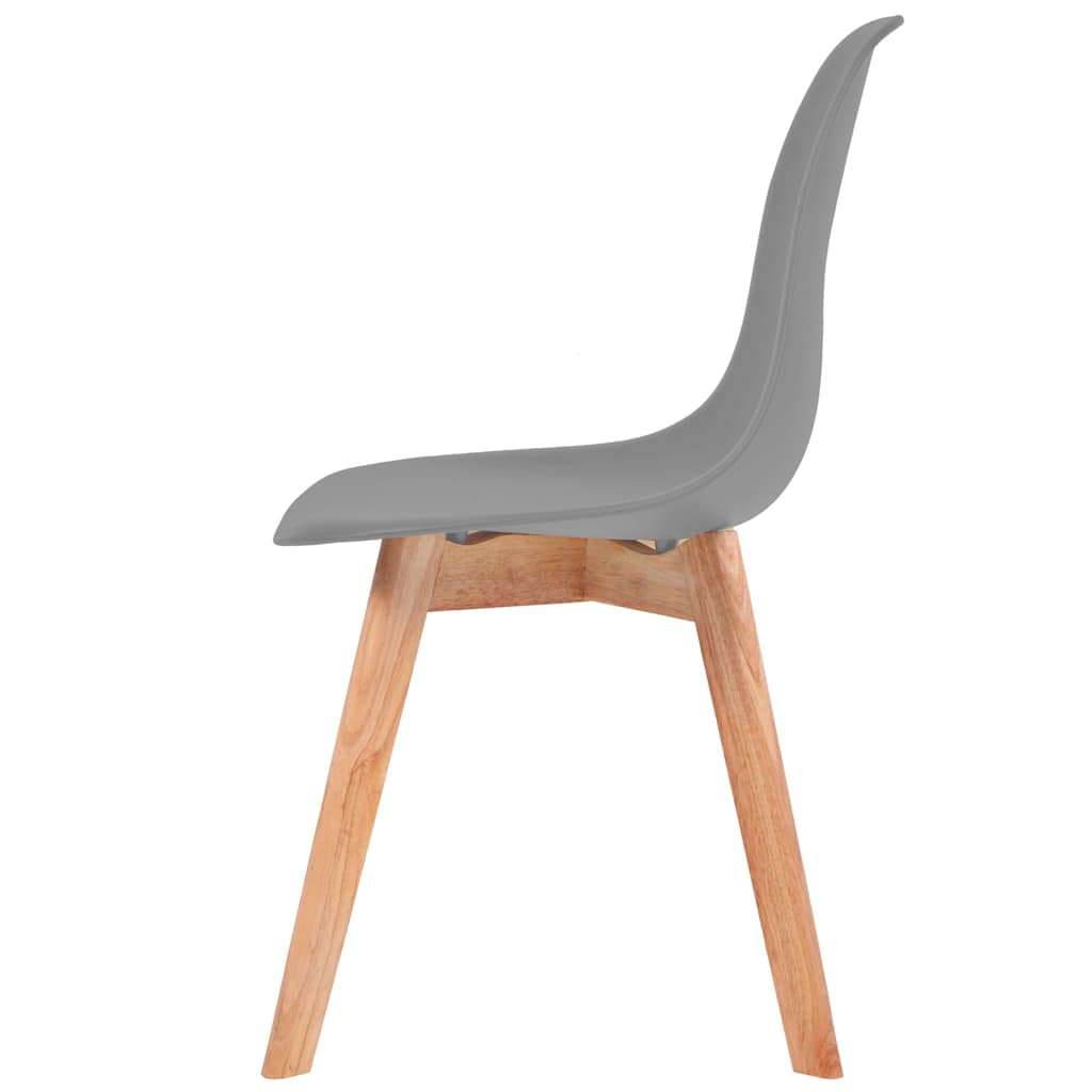 Chaises à manger lot de 6 Gris Plastique - XIOS