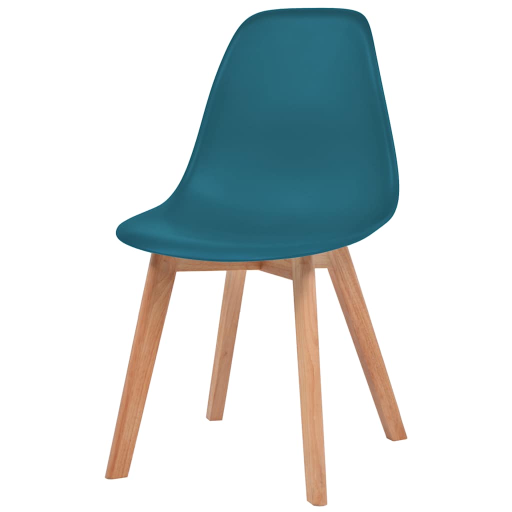 Chaises à manger lot de 6 Turquoise Plastique - XIOS