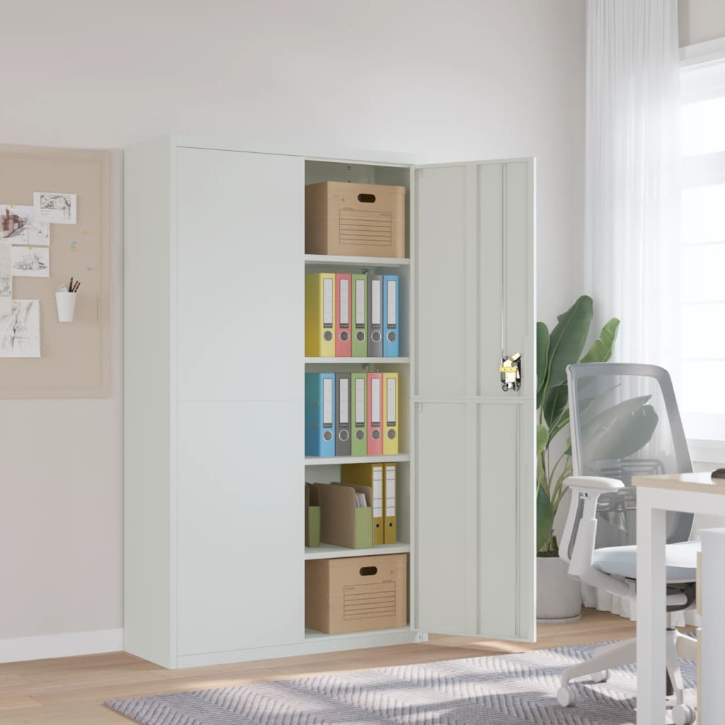 Classeur gris clair 105x40x180 cm acier - XIOS