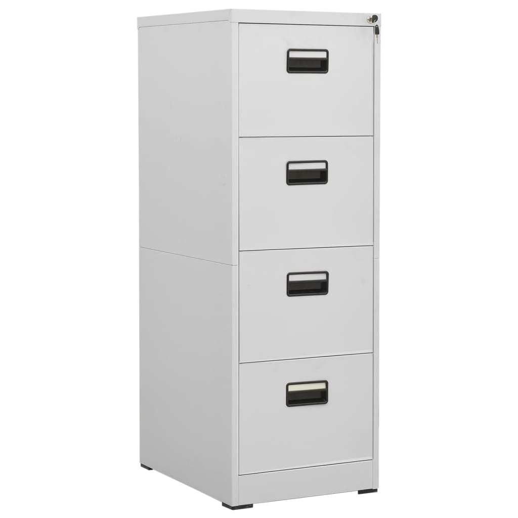 Classeur Gris clair 46x62x133 cm Acier - XIOS