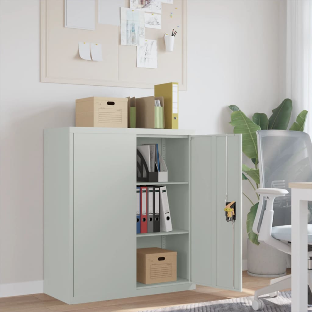 Classeur gris clair 90x40x105 cm acier - XIOS