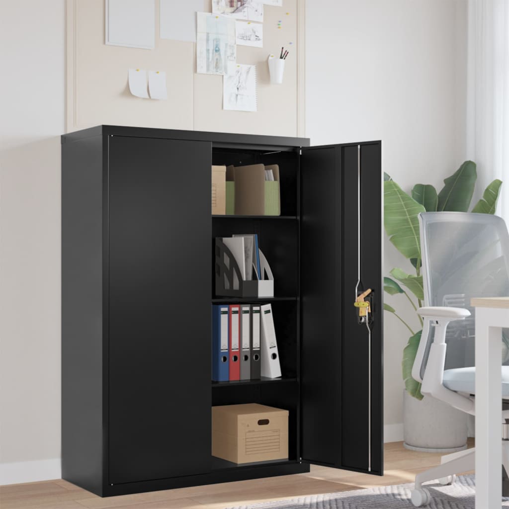 Classeur noir 90x40x140 cm acier - XIOS