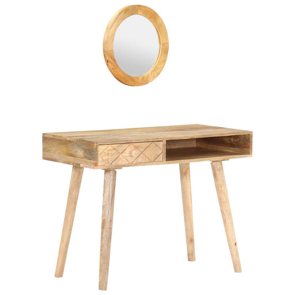 Coiffeuse 100x50x76 cm Bois de manguier solide - XIOS
