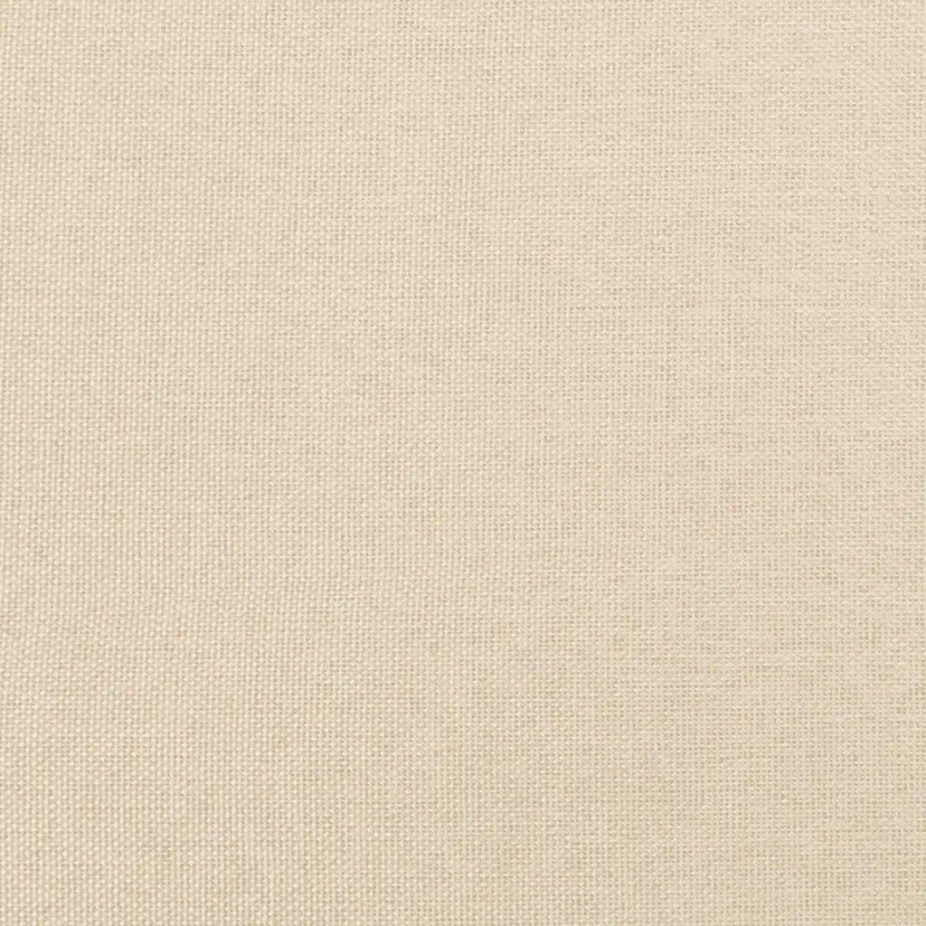 Sommier à lattes de lit avec matelas Crème 140x200 cm Tissu - XIOS