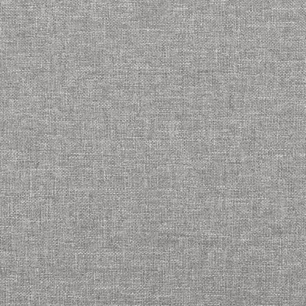 Sommier à lattes de lit avec matelas Gris clair 140x190cm Tissu - XIOS