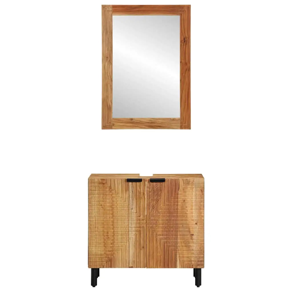 Ensemble d’armoire de salle de bain 2 pc Naturel - XIOS