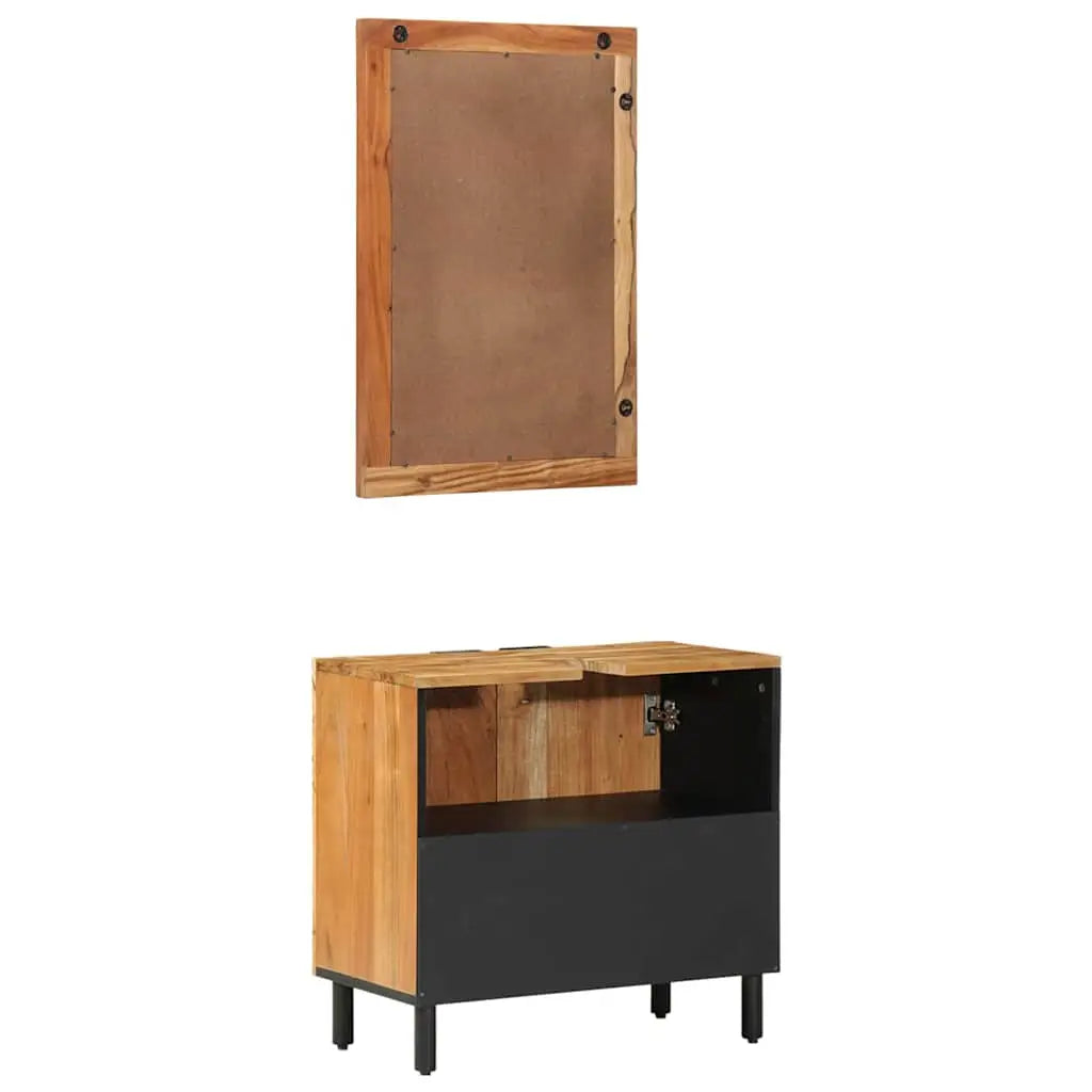 Ensemble d’armoire de salle de bain 2 pc Naturel - XIOS