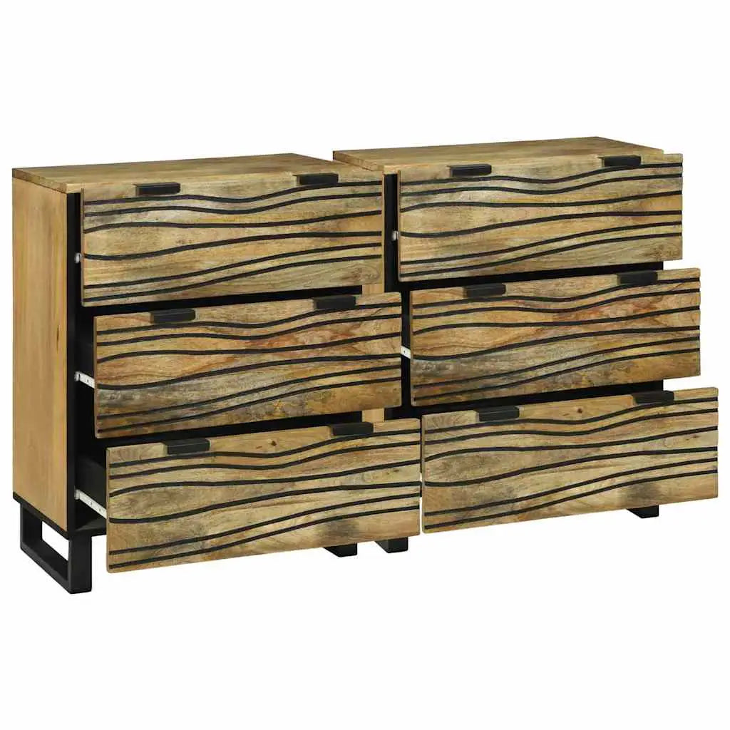 Ensemble de buffet 2 pc Naturel 120 x 33 x 75 cm - XIOS