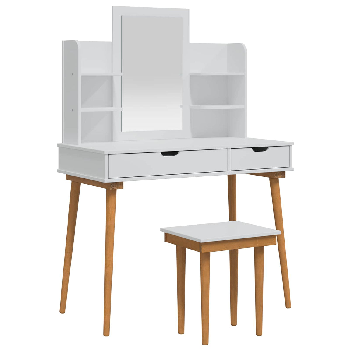 Ensemble de Coiffeuse FAUSKE 5 pc Blanc 100 x 50 x 143 cm - XIOS