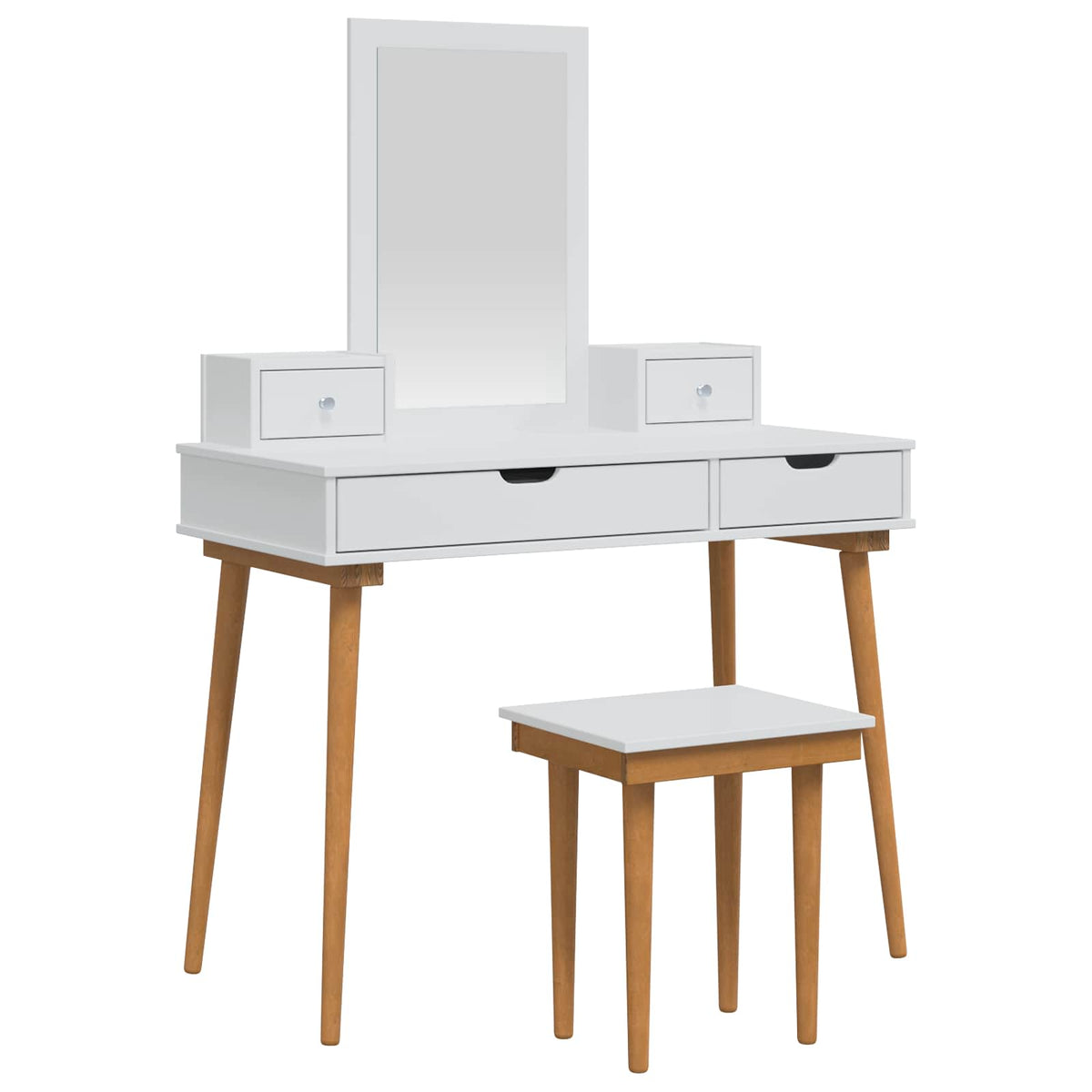 Ensemble de Coiffeuse FAUSKE 5 pc Blanc 100 x 50 x 143 cm - XIOS