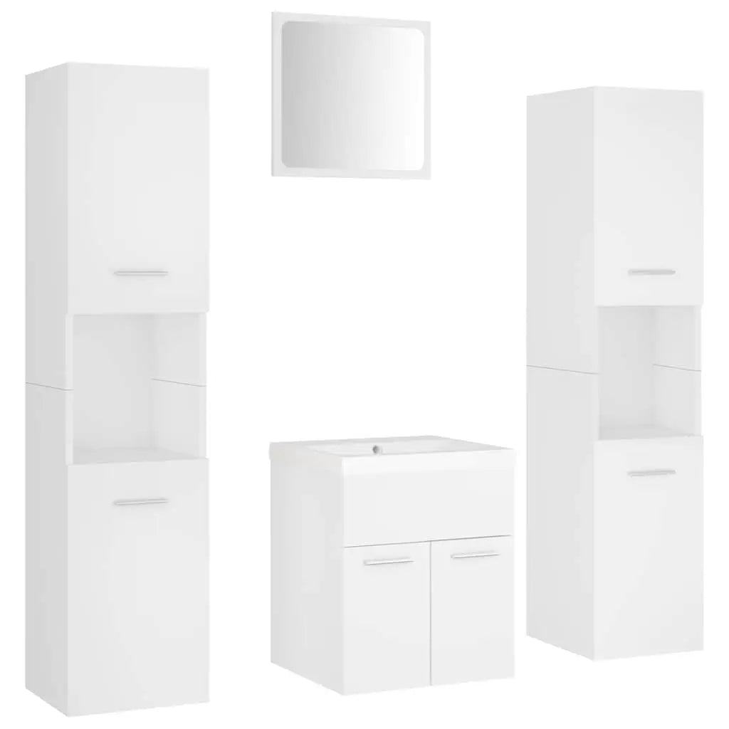 Ensemble de meubles de salle de bain Blanc Aggloméré - XIOS