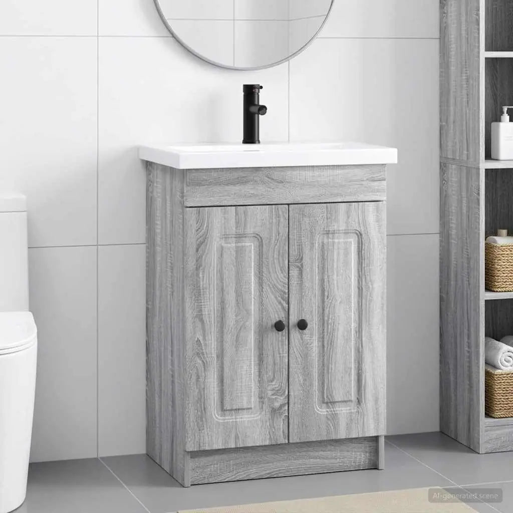 Ensemble de mobilier de salle de bain Sonoma gris - XIOS