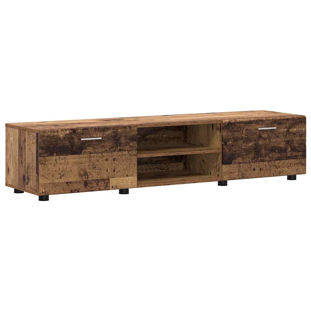 Ensemble meuble TV FLORIN 3 pc Bois ancien Bois d'ingénierie - XIOS