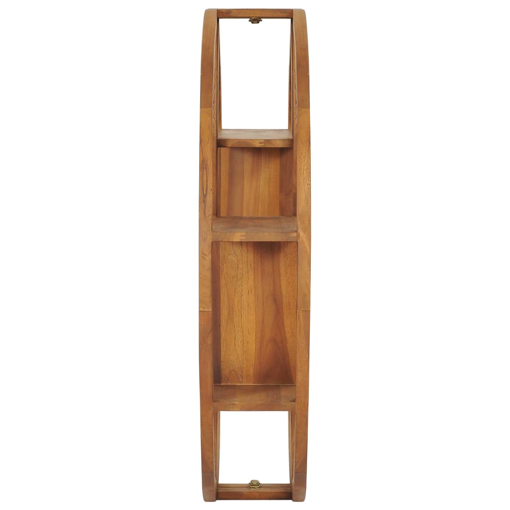 Étagère murale Yin Yang 100x20x100 cm Bois de teck massif - XIOS