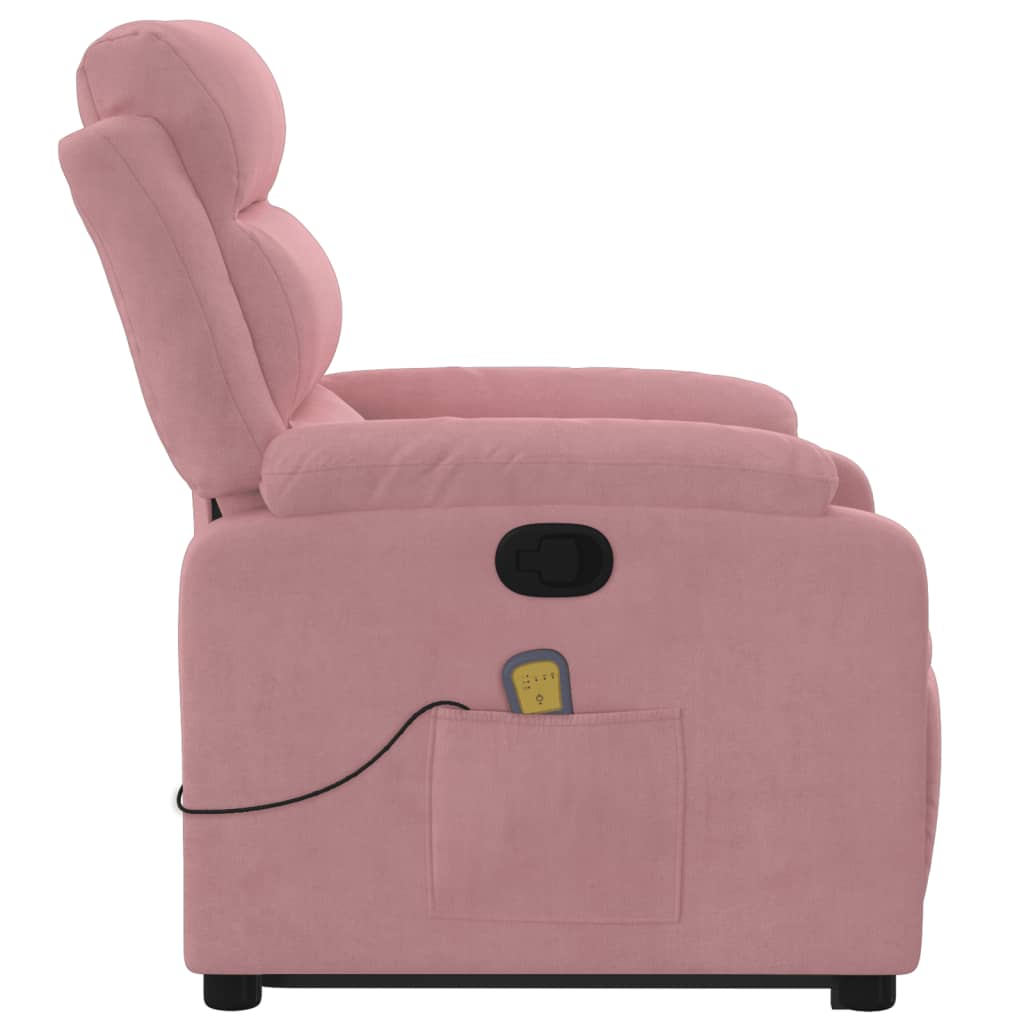 Fauteuil de massage inclinable Rose Velours - XIOS