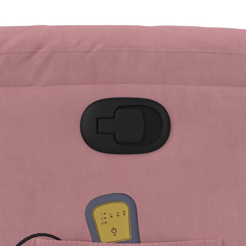 Fauteuil de massage inclinable Rose Velours - XIOS