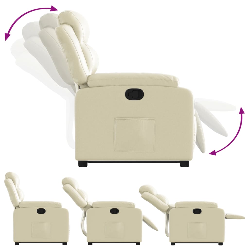 Fauteuil inclinable Crème Similicuir - XIOS