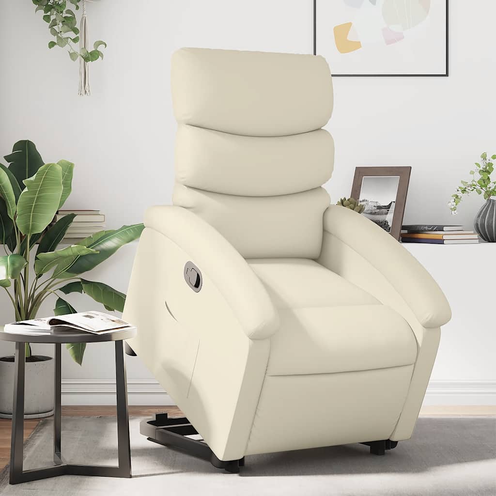 Fauteuil inclinable Crème Similicuir - XIOS