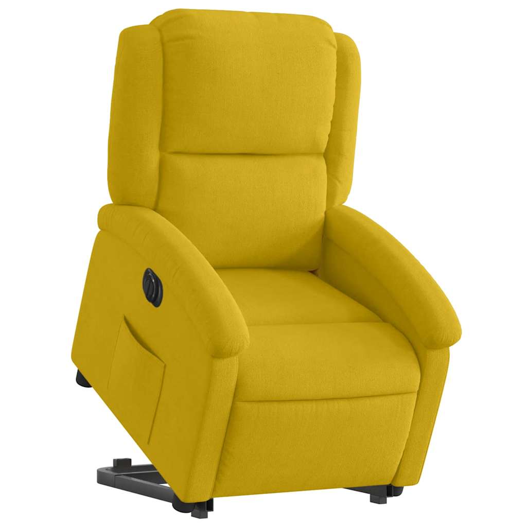 Fauteuil inclinable électrique jaune Velours - XIOS