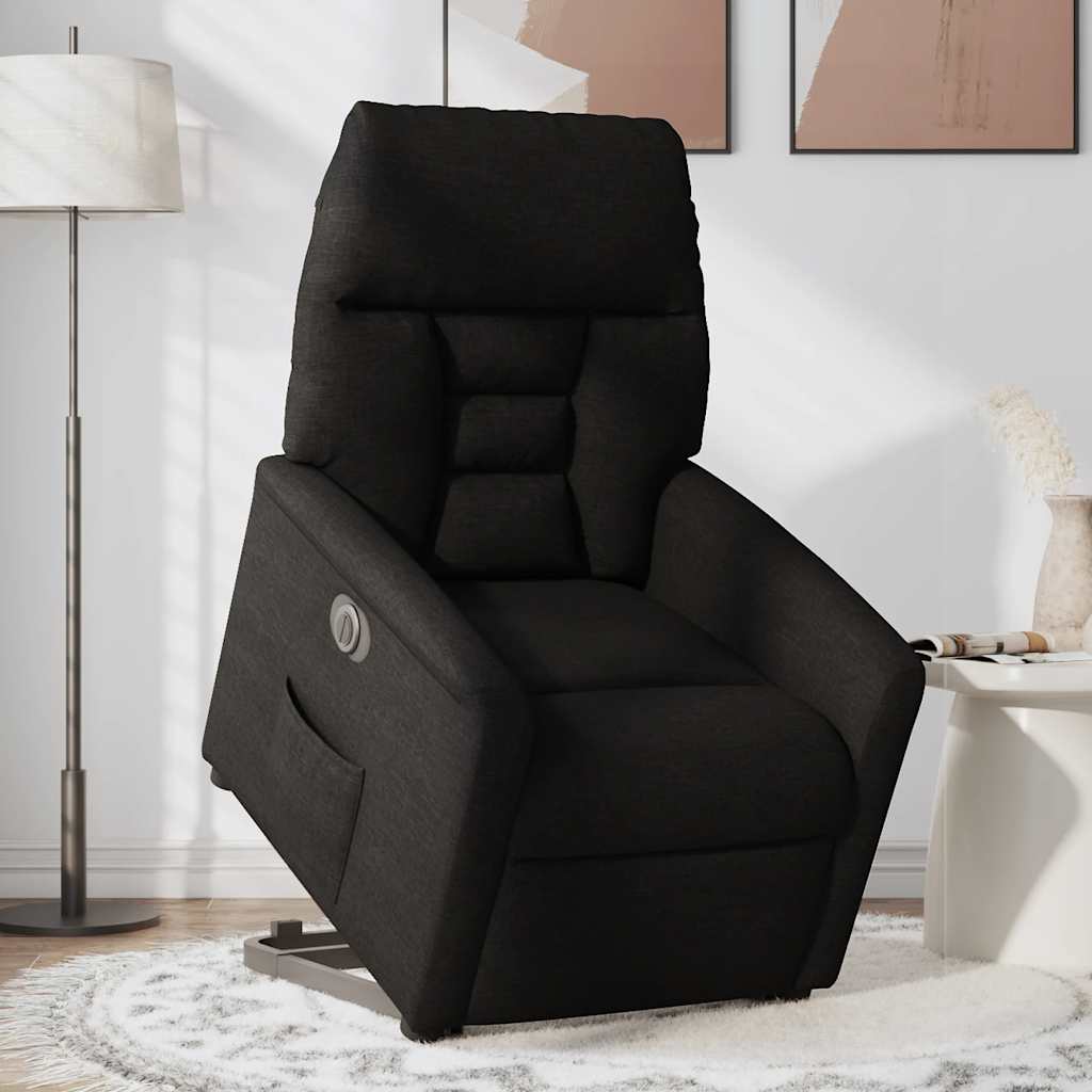 Fauteuil inclinable électrique noir tissu - XIOS