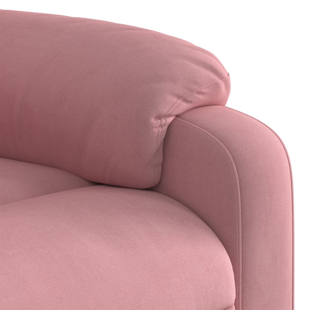 Fauteuil inclinable électrique Rose Velours - XIOS