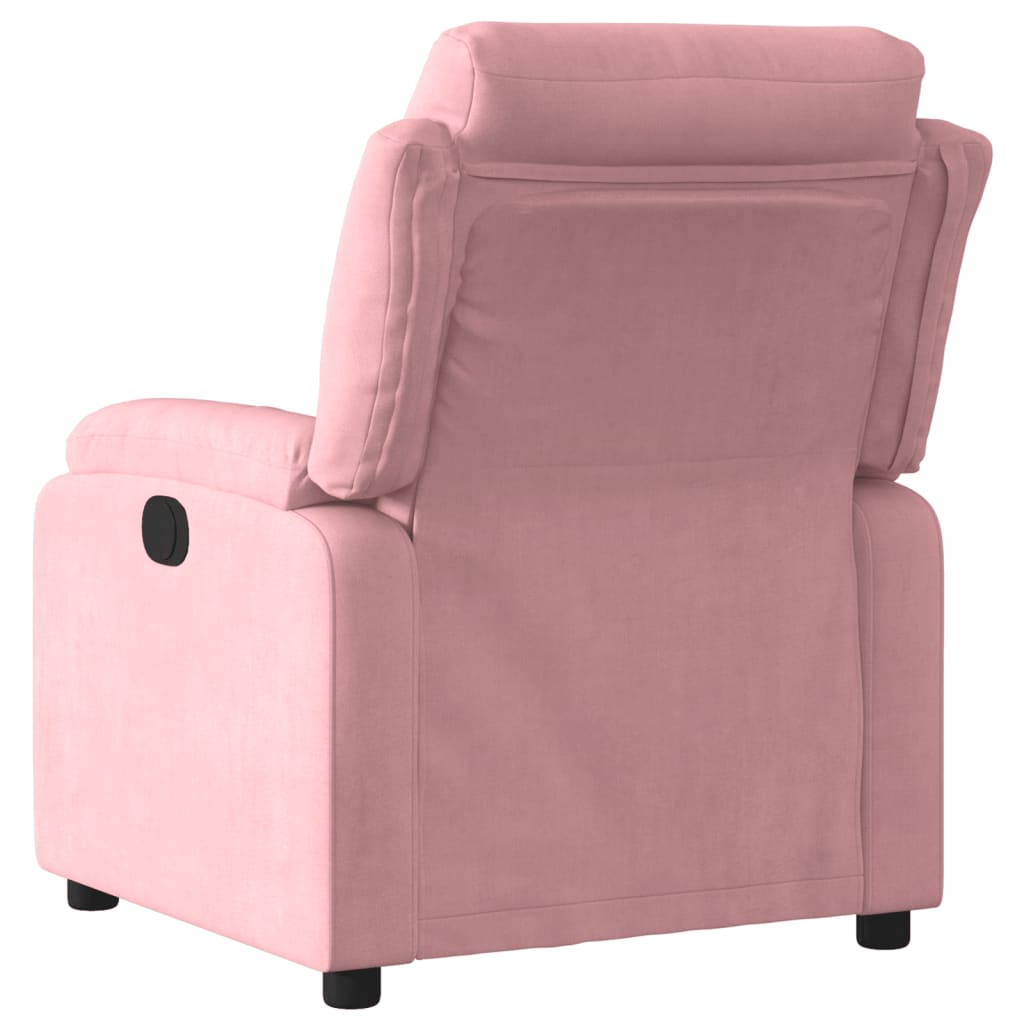 Fauteuil inclinable électrique Rose Velours - XIOS
