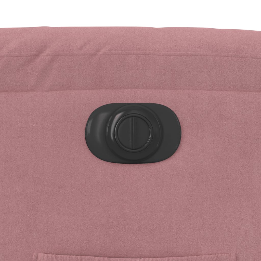 Fauteuil inclinable électrique Rose Velours - XIOS