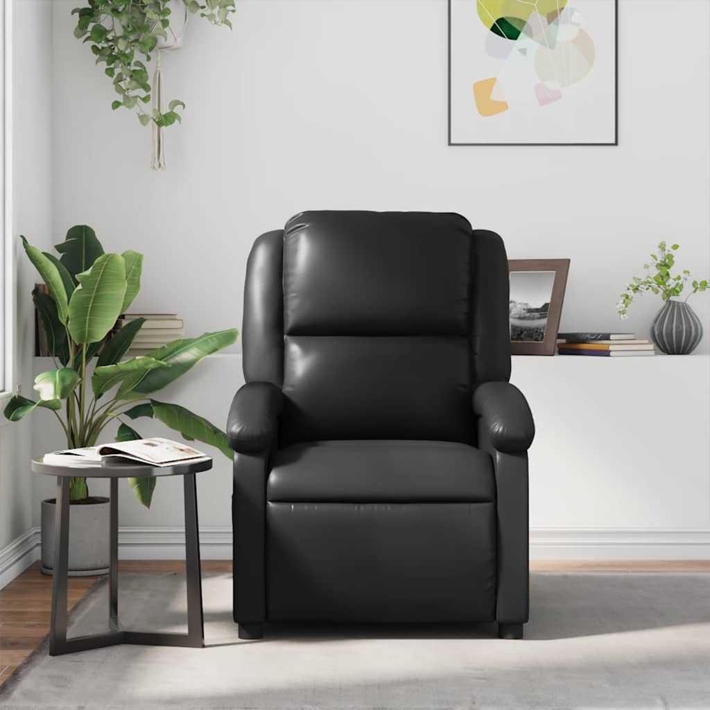 Fauteuil inclinable en similicuir noir - XIOS