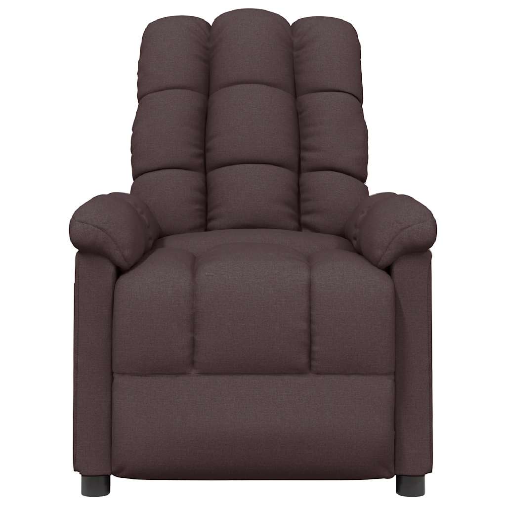 Fauteuil inclinable Marron foncé Tissu - XIOS