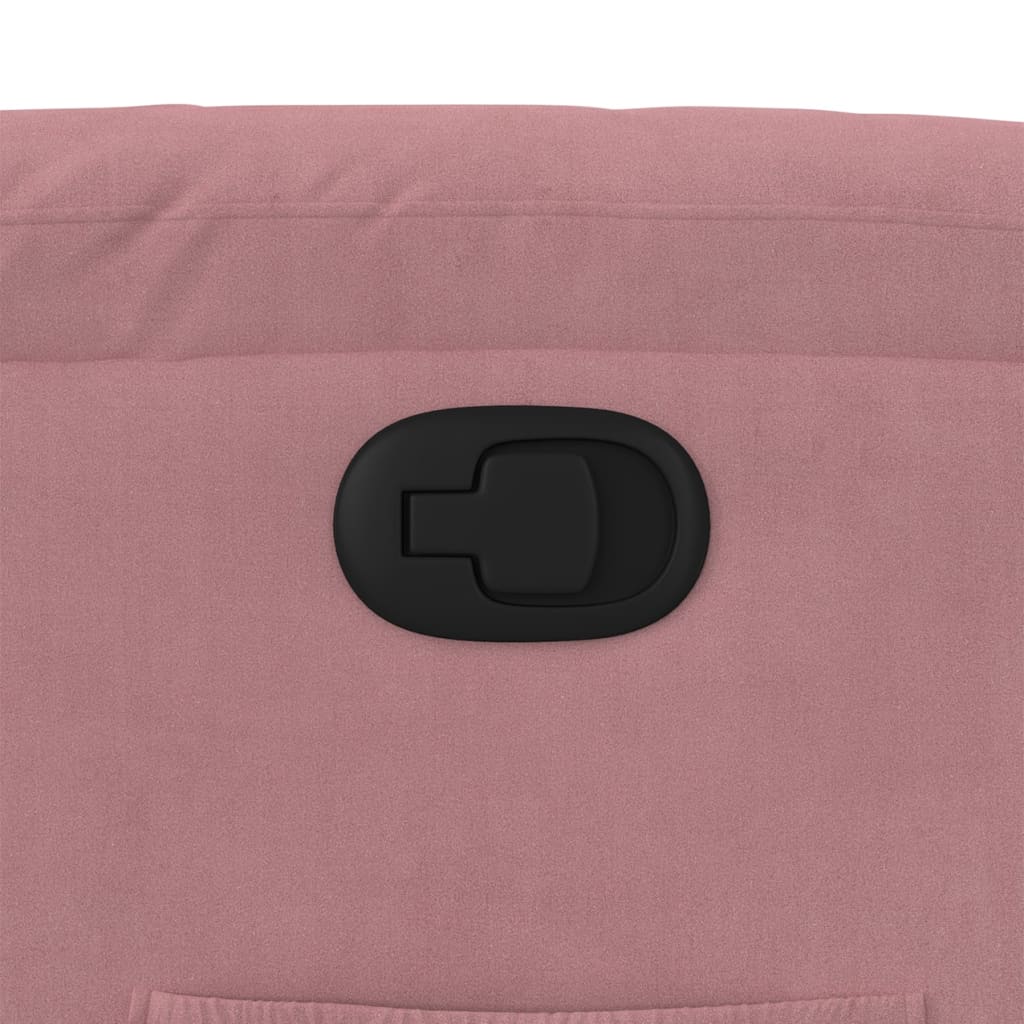 Fauteuil inclinable Rose Velours - XIOS