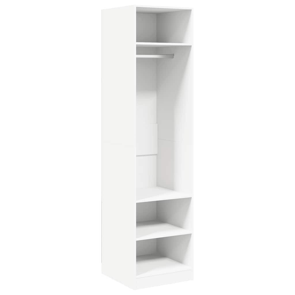 Garde-robe Blanc 50x50x200 cm Bois d'ingénierie - XIOS