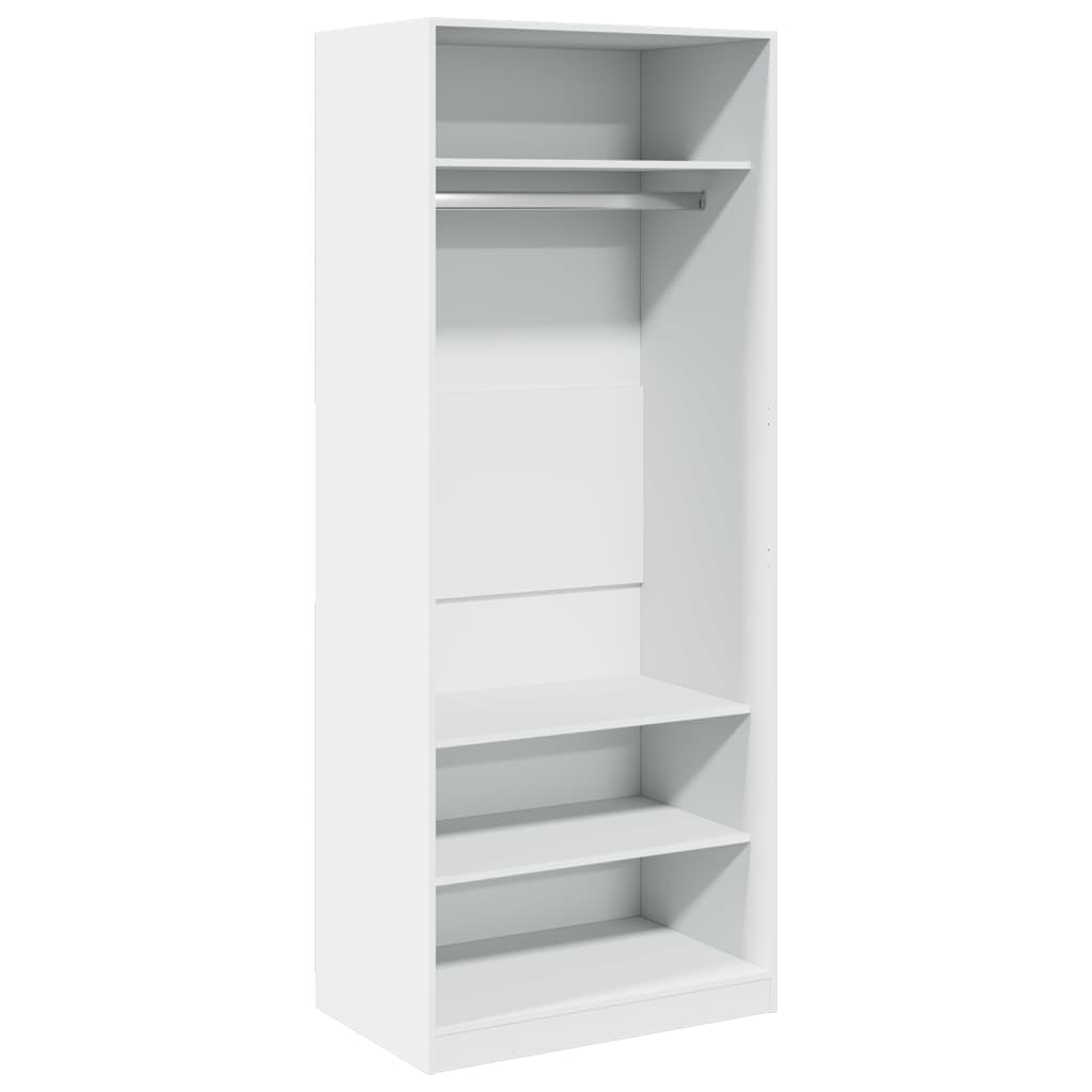 Garde-robe blanc 80x50x200 cm bois d'ingénierie - XIOS