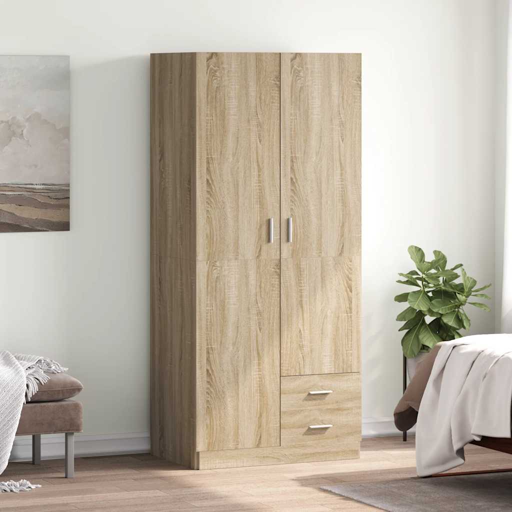 Garde-robe Chêne sonoma 80x52x180 cm Aggloméré - XIOS