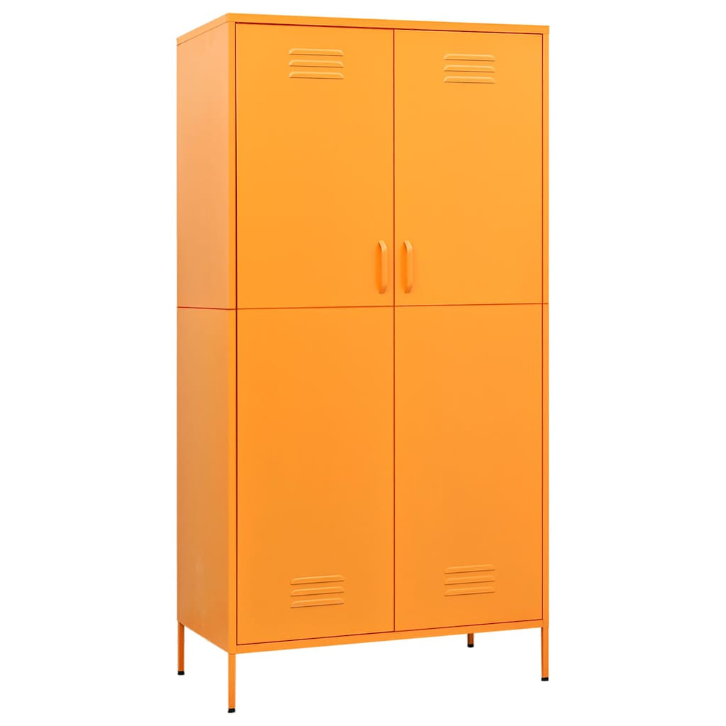 Garde-robe Jaune moutarde 90x50x180 cm Acier - XIOS