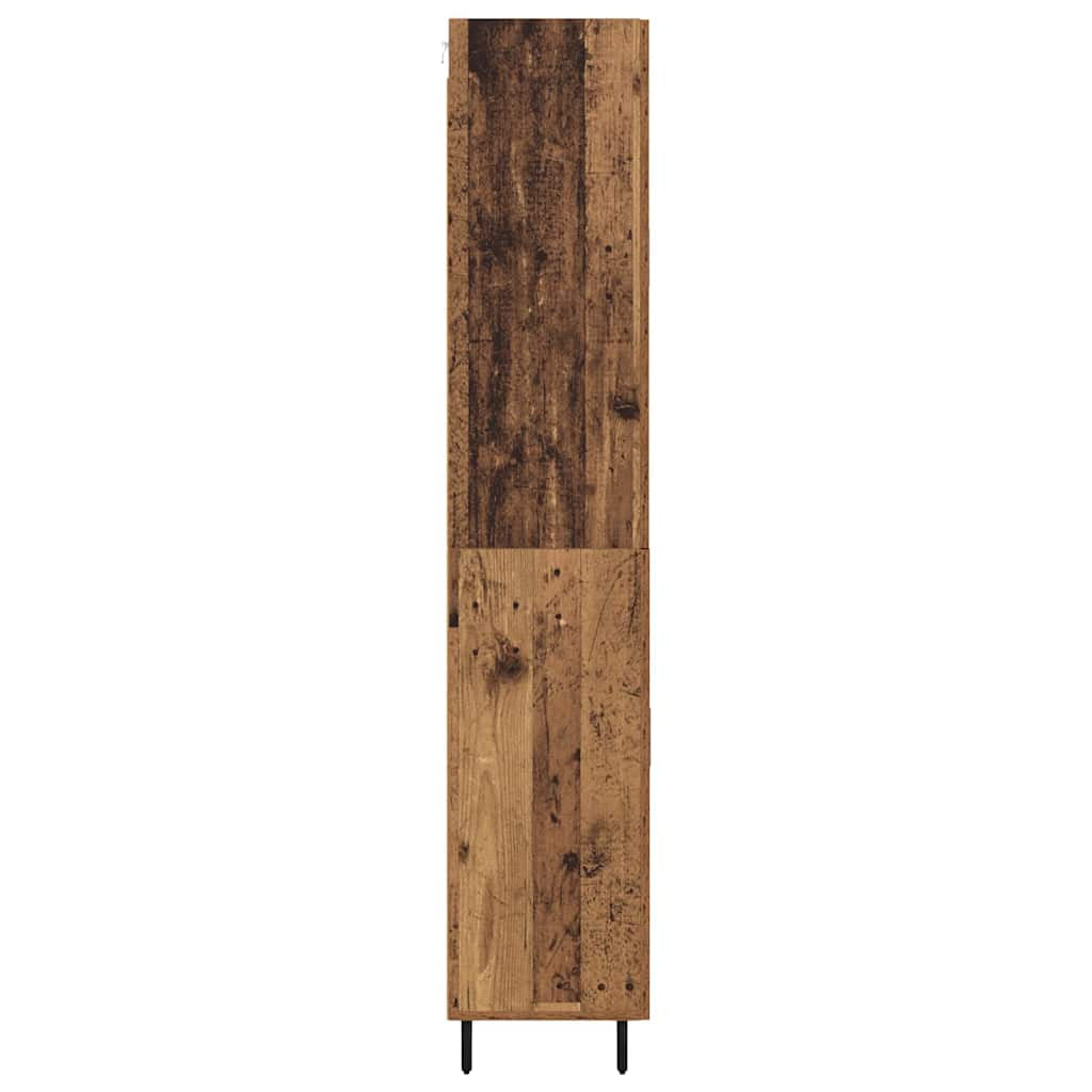 Haut Armoire 2 pc Bois Ancien 69,5 x 34 x 180 cm - XIOS