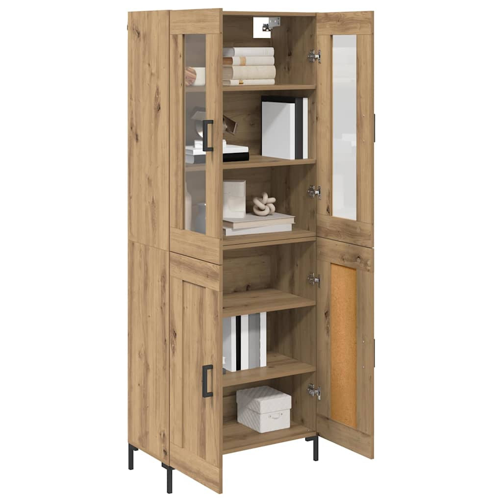 Haut Armoire 2 pc Chêne artisanal 69,5 x 34 x 180 cm - XIOS